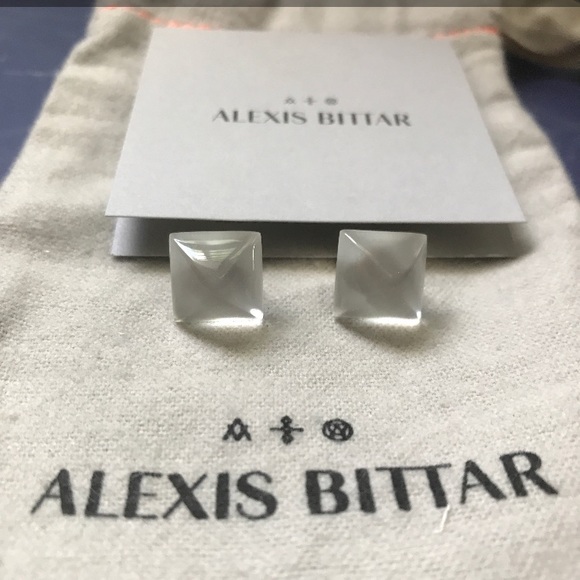 Alexis Bittar Jewelry - NWT AUTHENTIC ALEXIS BITTAR silver pyramid studs